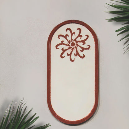 Etagere Grande Coloured: Artisanal Engraved Tray